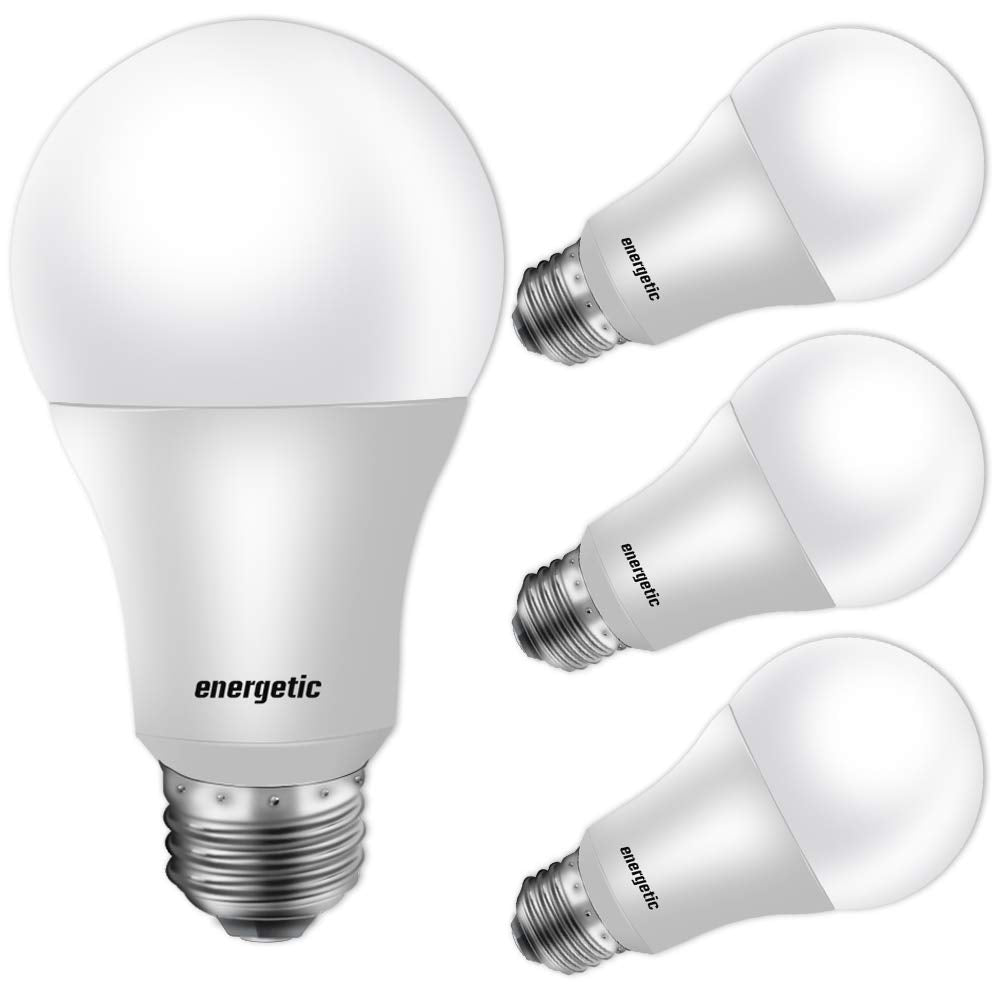 Energetic 24er-Pack A19 LED-Glühbirne, 60-Watt-Äquivalent, Tageslicht 5000 K, mittlerer E26-Sockel, nicht dimmbare LED-Glühbirne, UL-zertifiziert 