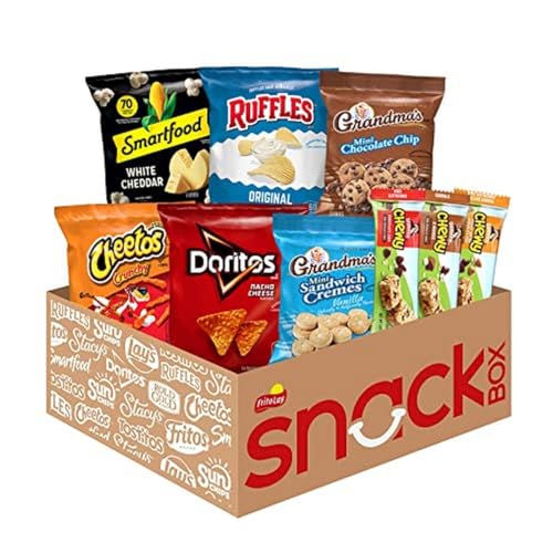 Frito Lay Ultimate Snack Care Package, Variety Assortment of Chips, Cookies, Crackers & More, (Pack of 40)