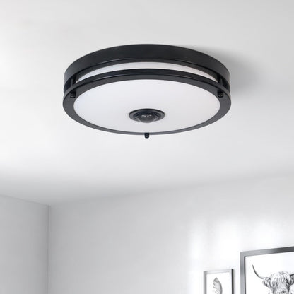 Motion Sensor LED Ceiling Light – Adjustable Color Temp, Outdoor Flush Mount