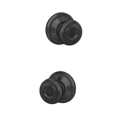 Schlage F51A GEO-625-CAM Georgian Knob with Camelot Trim – Bright Chrome