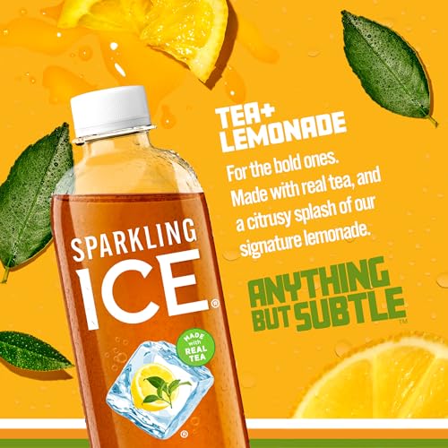 Sparkling Ice, eau pétillante à la cerise noire, eau aromatisée sans sucre, avec vitamines et antioxydants, boisson à faible teneur en calories, bouteilles de 17 fl oz (paquet de 12) 