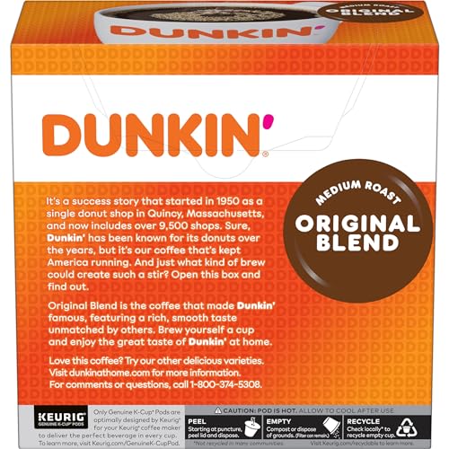 Dunkin‘ Bestseller-Kaffee-Vielfaltspaket, 60 Keurig K-Cup-Pads 