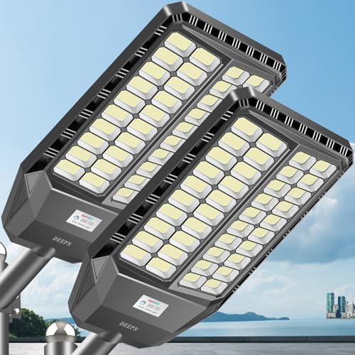 Solar LED Outdoor Security Flood Light – Motion Sensor, Dusk to Dawn, IP67, Street-Light Style Brightness