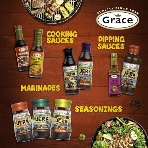 Grace Browning Sauce Jamaican 4.8oz - 3 Pack Browning Sauce for Grilling & Baking Jamaican Food - Jamaican Seasoning Sauce for Beef Gravy Vegetarian Gravy Brown Gravy Sauce & Oxtail Seasoning Jamaican