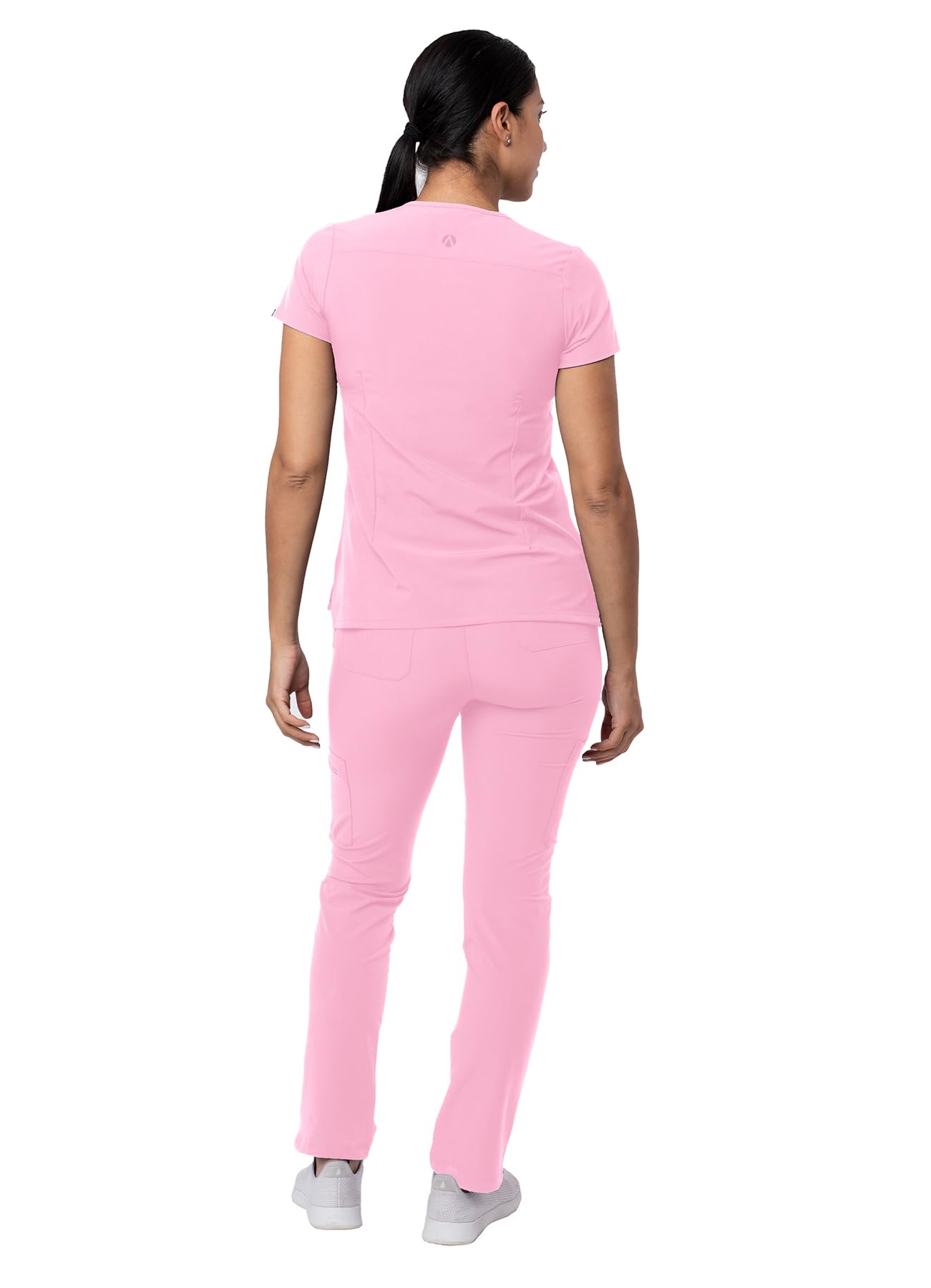 Ensemble de gommage Adar Addition Go-Basic pour femme - Haut de gommage slim à col en V et pantalon de gommage cargo skinny 