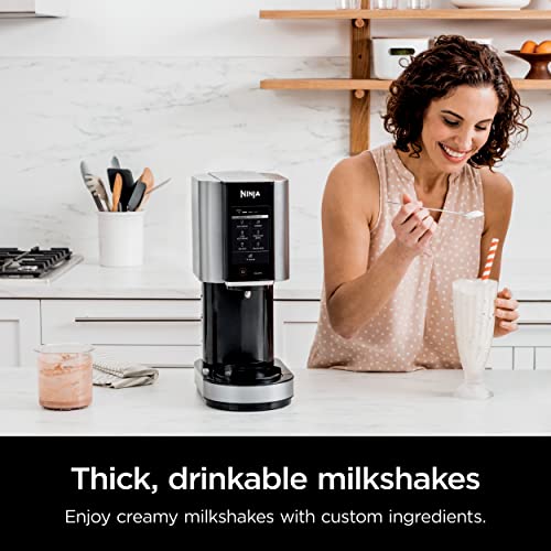 Ninja NC301 CREAMi Ice Cream Maker – 7 Programs, 2 Pint Containers, Lids