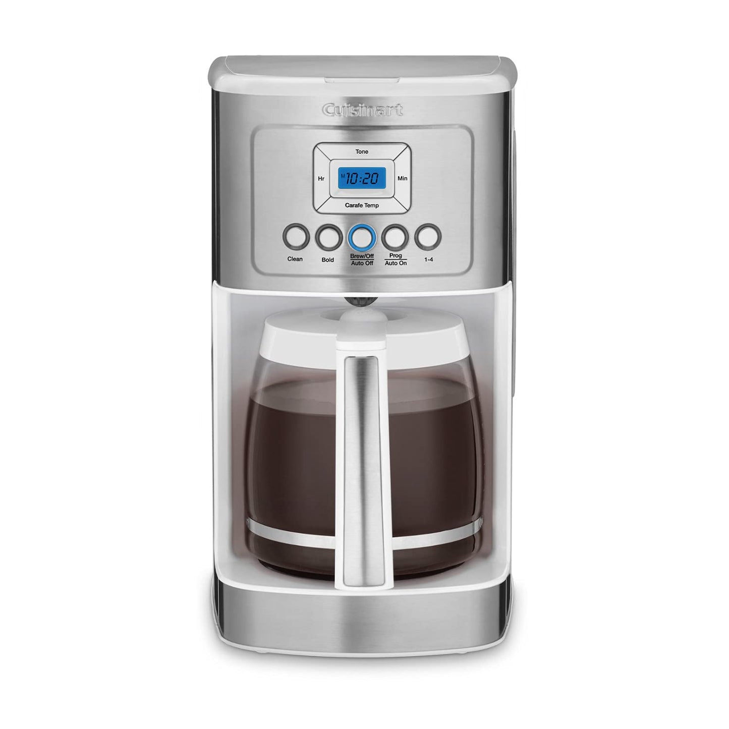 Cuisinart DCC-3200WP1 Perfectemp Kaffeemaschine, 14-Tassen-Glas, weiß 