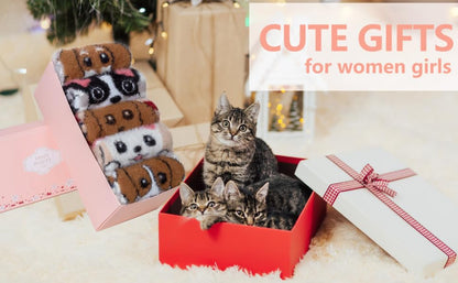 5 Pairs Fuzzy Soft Cozy Comfortable Socks for Women, Casual Sleep Comfy Socks, Perfect Warm Winter Gifts for Women