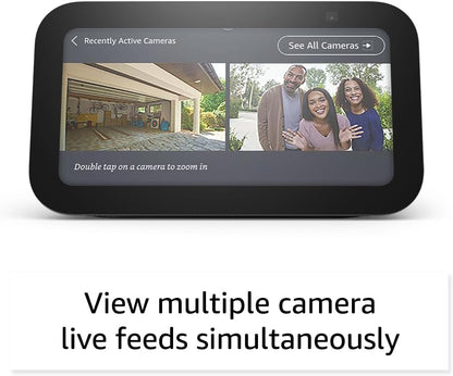Amazon Echo Show 5 (newest model), Smart display with 2x the bass and clearer sound, Glacier White