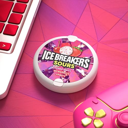 Ice Breakers Duo Fruit Plus Cool Cherry Sugar Free Mints Tins, 1.3 oz (8 Count)