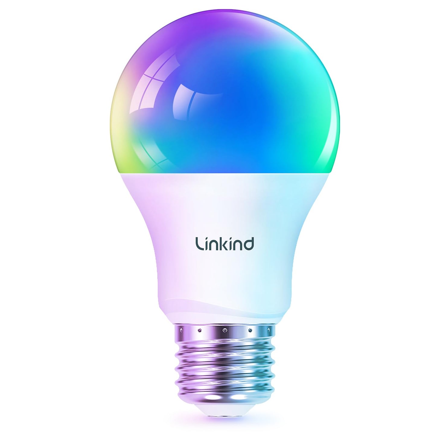 Linkind Smart Light Bulbs, Smart Bulb That Work with Alexa & Google Home, LED Light Bulbs Color Changing, 64 Preset Scenes, Music Sync, A19 E26 2.4GHz RGBTW WiFi Bluetooth Light Bulb 60W, 800LM, 4Pack