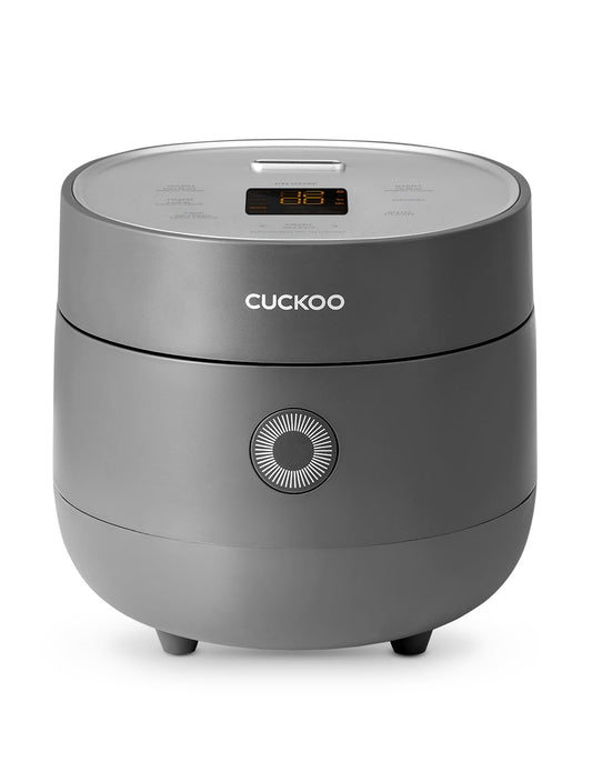 Rice Cooker 6 Cup Uncooked / 12 Cup Cooked, Fuzzy Logic, Delay Timer, Keep Warm, Steamer, Non-Stick Pot, Gray (CR-0675FG) – Gently Used