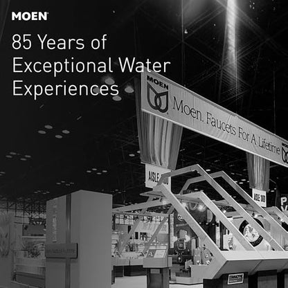 Moen Idora Chrome Two-Handle Centerset Bathroom Sink Faucet with Drain Assembly, 84115