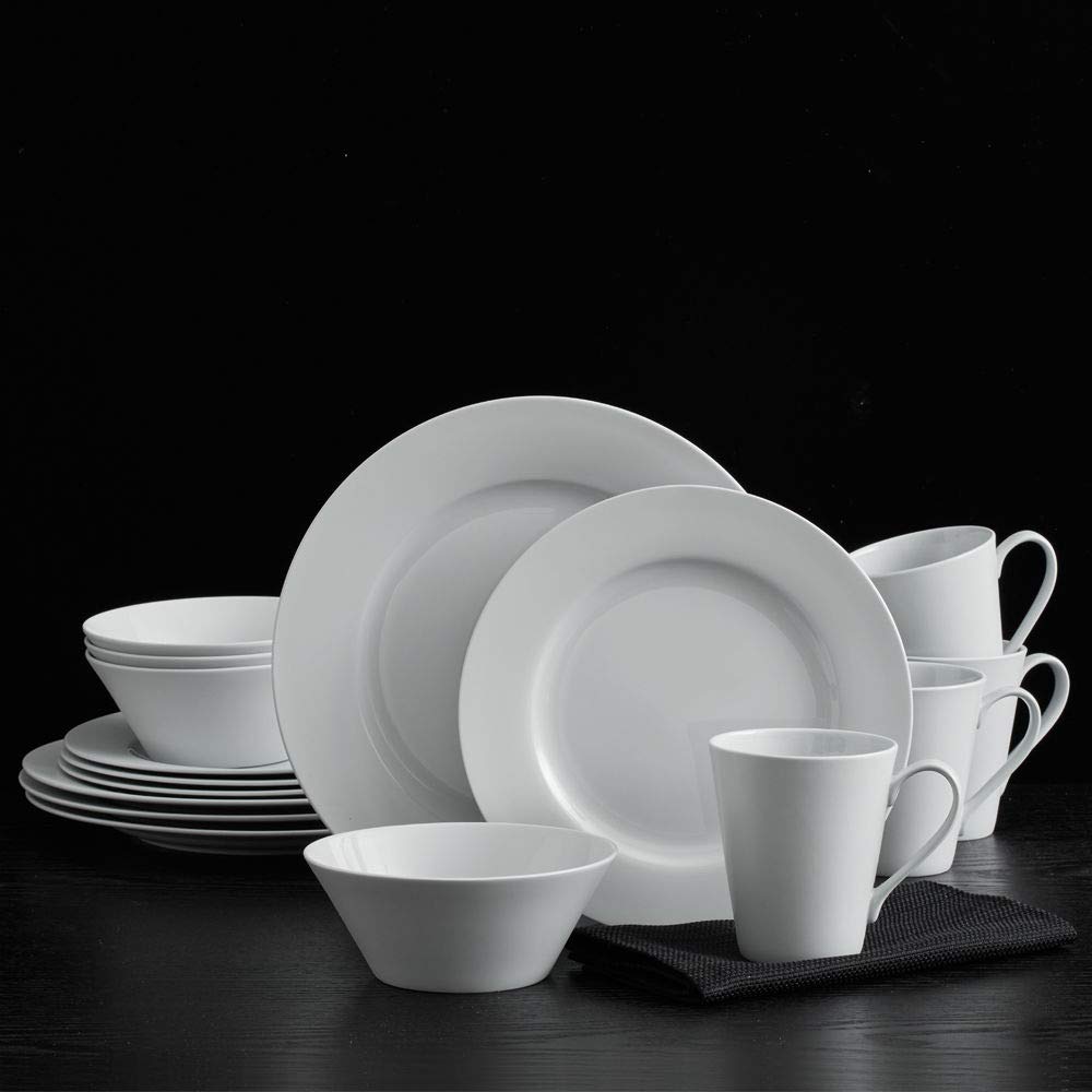 Service de table en porcelaine tendre Mikasa Delray, 16 pièces, service pour 4 personnes 