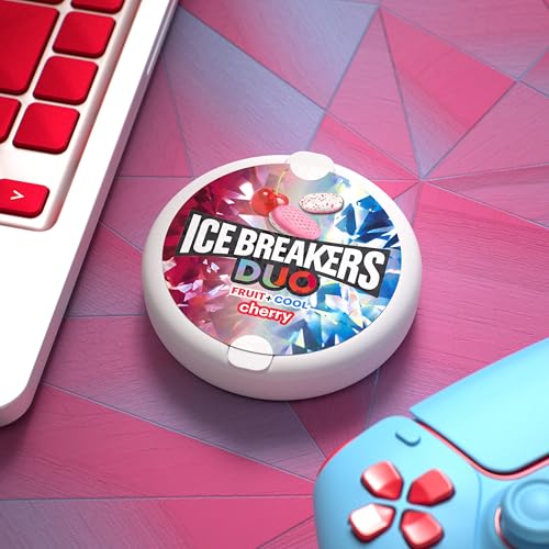 Ice Breakers Duo Fruit Plus Cool Cherry zuckerfreie Pfefferminzdosen, 1,3 oz (8 Stück) 