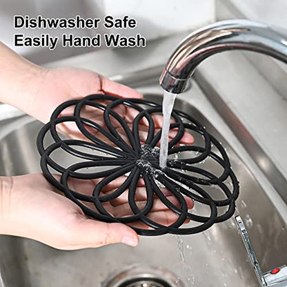 Smithcraft Silicone Trivet Mats – Set of 6 Heat-Resistant Pads for Hot Dishes, Pots & Pans