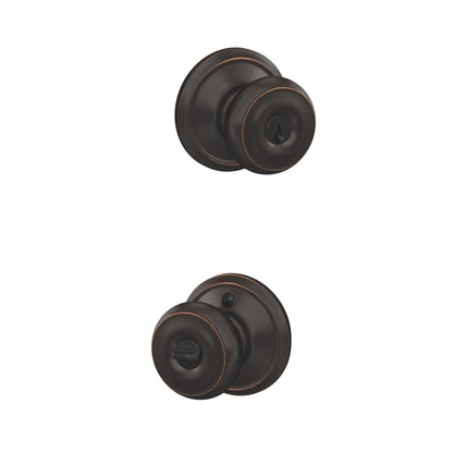 Schlage F51A GEO-625-CAM Georgian Knob with Camelot Trim – Bright Chrome