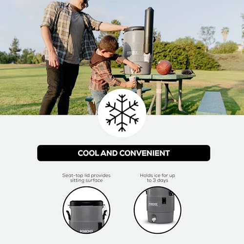 Igloo Sports Cooler | Insulated Beverage Dispenser with Spout |Portable Handwashing Station