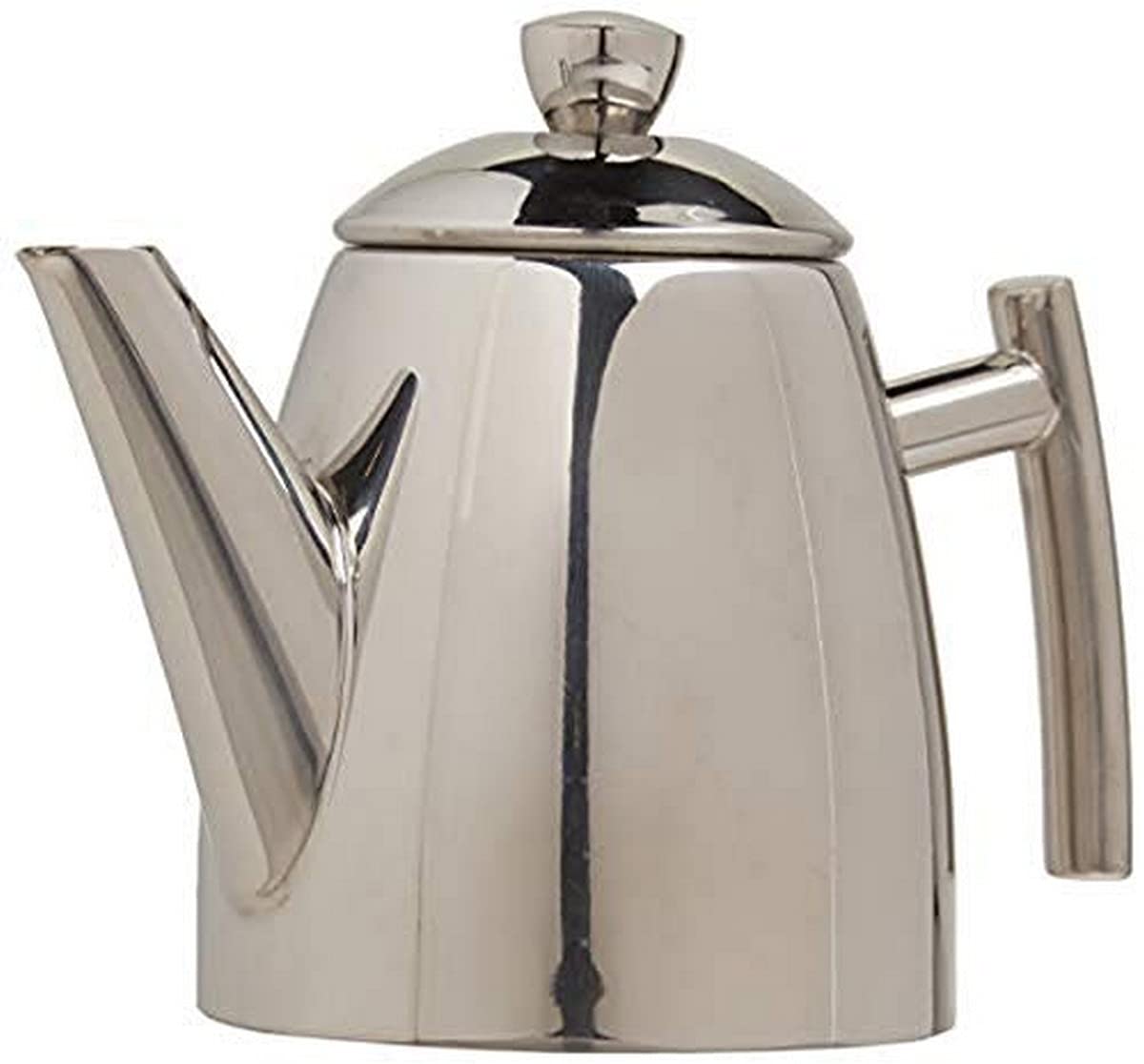 Frieling USA 18/8 Stainless Steel Teapot with Infuser, Tea Warmer with Teapot Infuser for Loose Tea, 14 Ounces