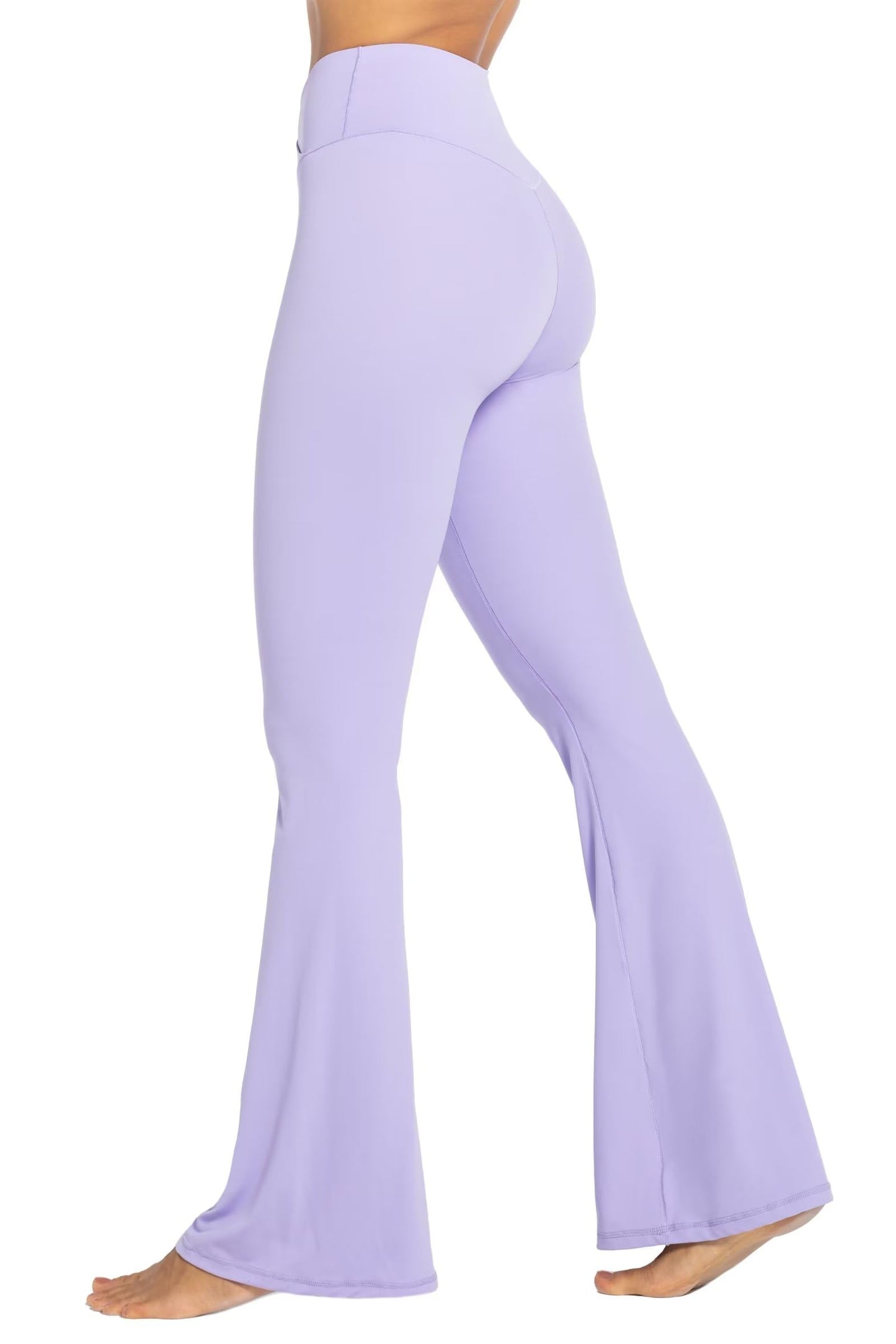 Sunzel Womens Flare Leggings No Front Seam Flare Yoga Pants with Tummy Control Crossover High Waist and Wide Leg