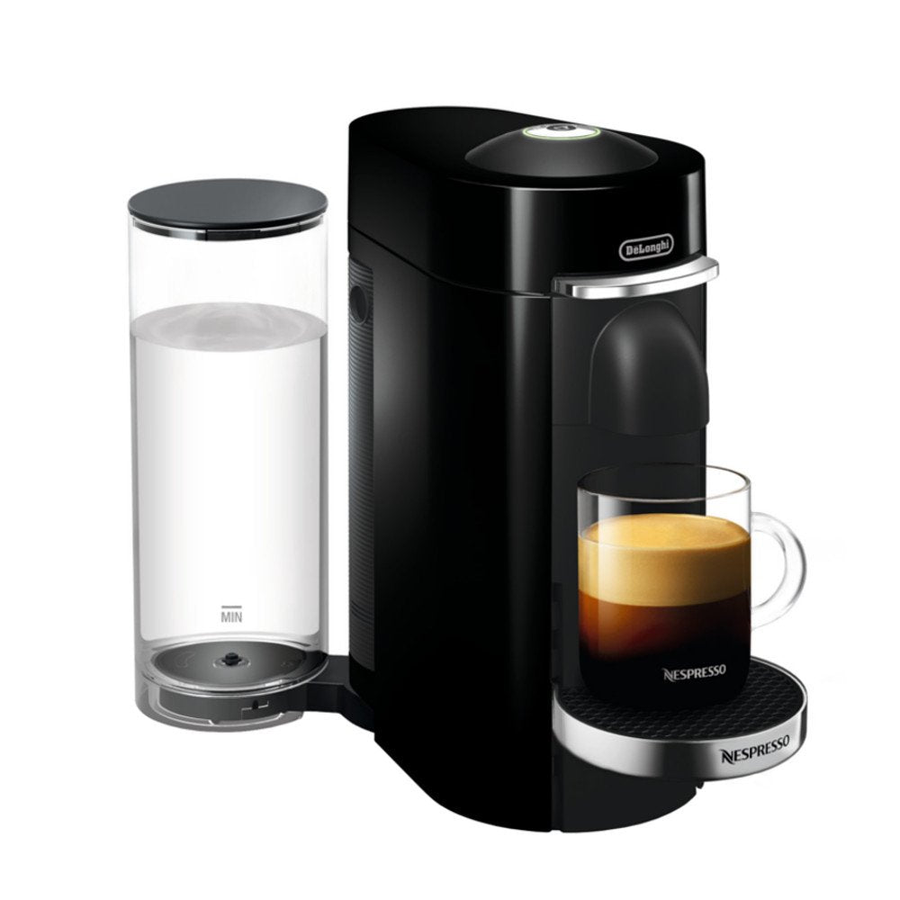 Cafetière et machine à expresso Nespresso Vertuo Plus Deluxe de De'Longhi, Titan avec mousseur à lait Aeroccino, 110 volts