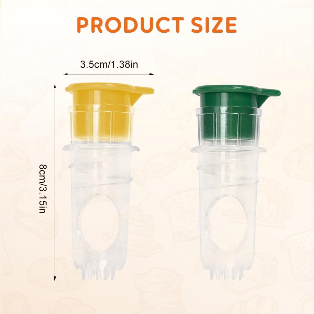 Lemon Squeezer,2025 New Screw-Top Lemon Squeezer Manual Lemon Juicer with Built-In Filter Orange Citrus Press, Spout for Cocktails Drinks Easy to Use (yellow+green2pcs)
