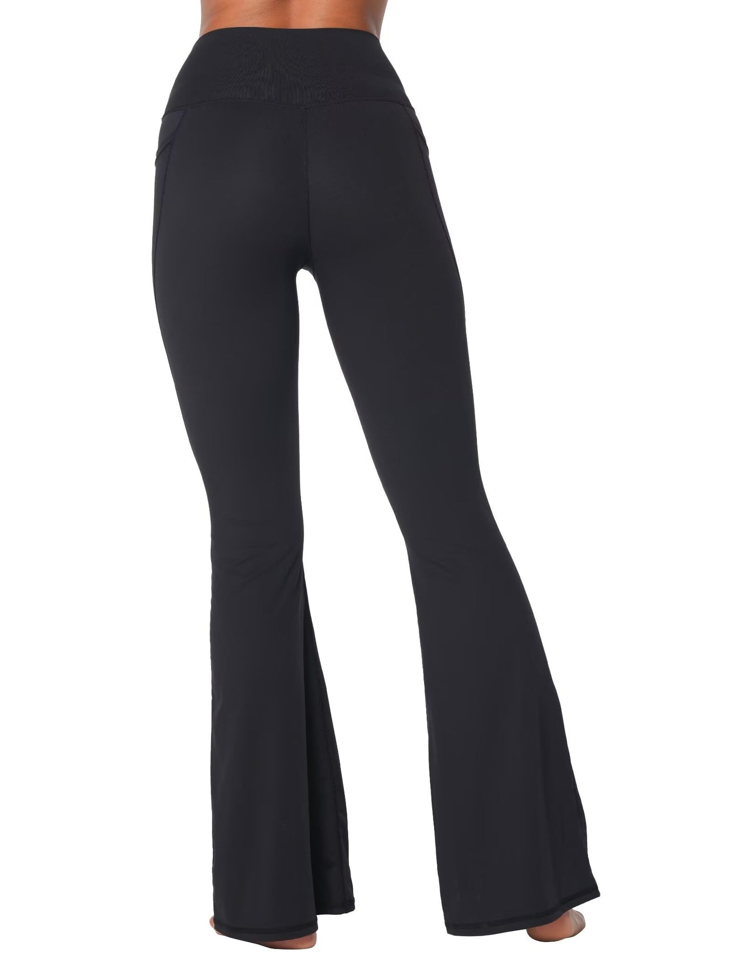 Legging évasé Sunzel pour femme avec poches, pantalon de yoga croisé avec contrôle du ventre, taille haute et jambe large