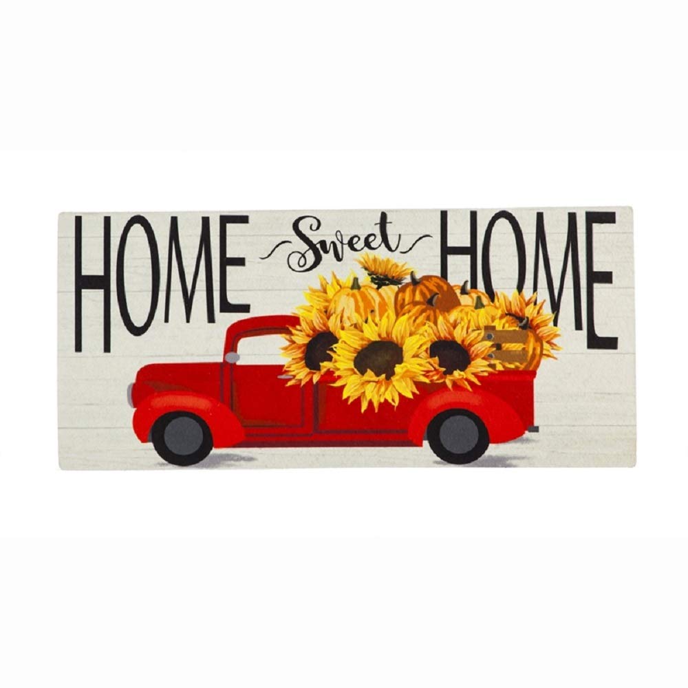 Evergreen Sassafras Bundle - Set of 5 Seasonal Interchangeable Entrance Doormats | Indoor and Outdoor |22-in x 10-in doormats and 28-in x 16-in Tray | Non-Slip Backing | Low Profile | Home Décor