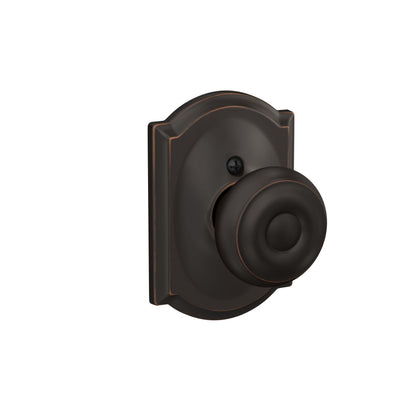 Schlage F51A GEO-625-CAM Georgian Knob with Camelot Trim – Bright Chrome