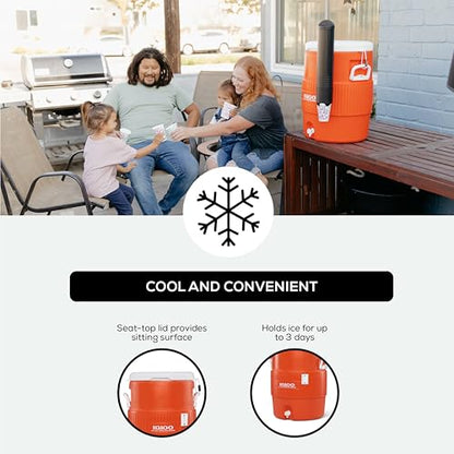 Igloo Sports Cooler | Insulated Beverage Dispenser with Spout |Portable Handwashing Station