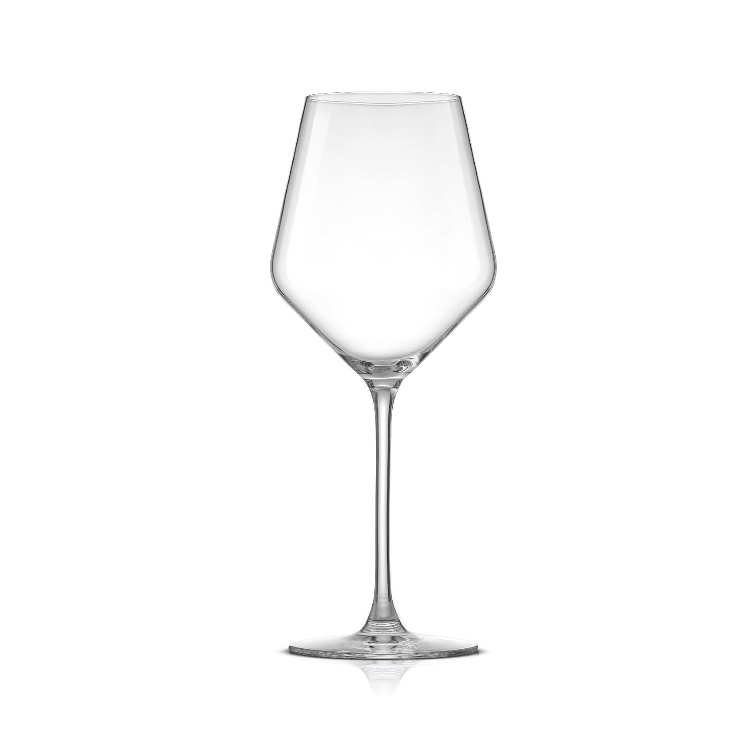 Verres à vin rouge italien JoyJolt Layla, lot de 4, 17 oz, transparents – Fabriqués en Europe 