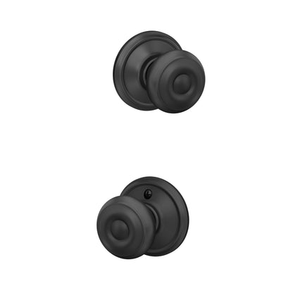 Schlage F51A GEO-625-CAM Georgian Knob with Camelot Trim – Bright Chrome