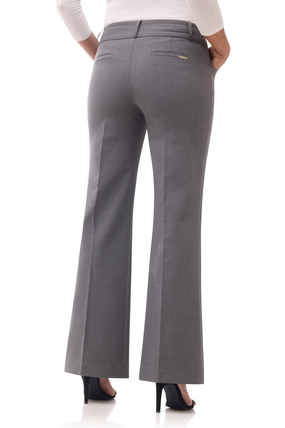 Pantalon à enfiler à jambe large Smart Stretch pour femme de Rekucci, du bureau au dîner 