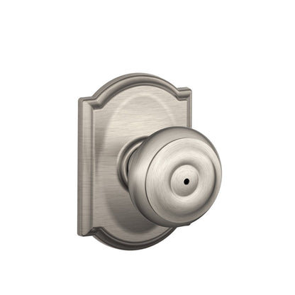 Schlage F51A GEO-625-CAM Georgian Knob with Camelot Trim – Bright Chrome