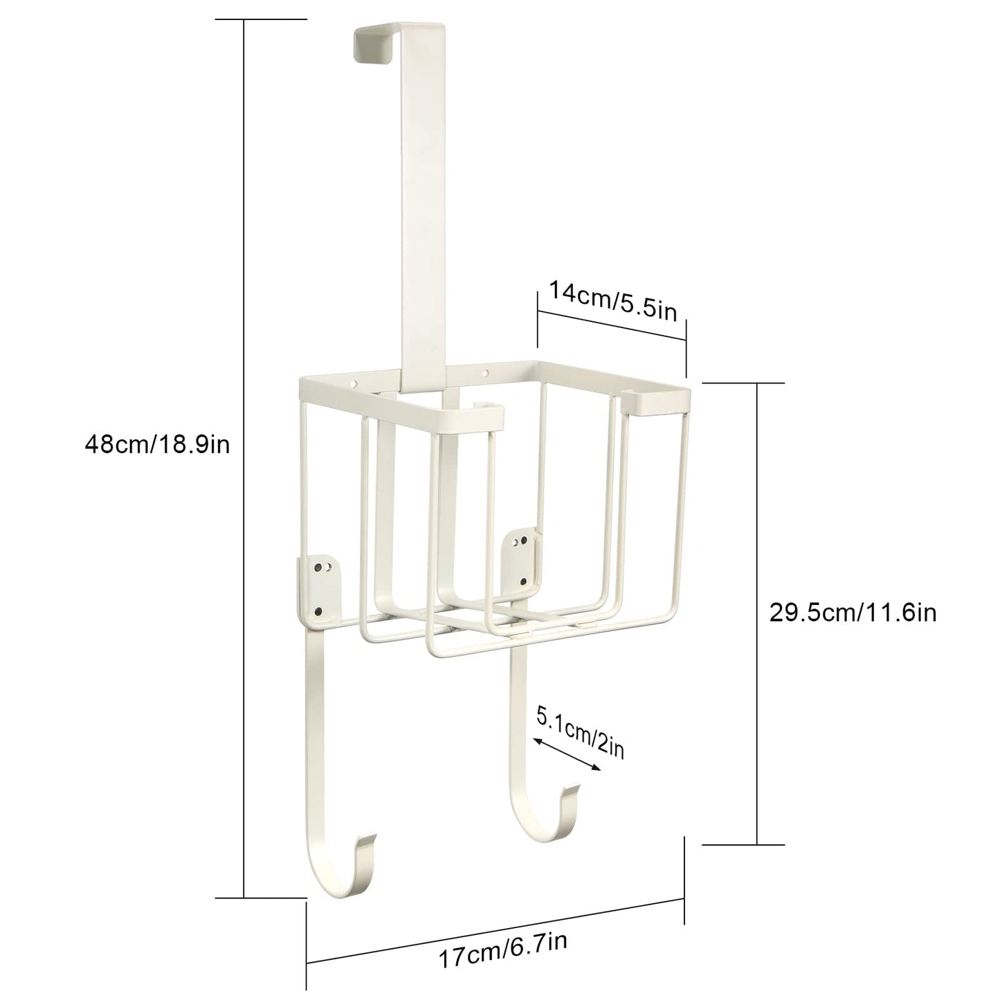 ORLESS Support de planche à repasser à fixer au mur ou sur une porte, support de rangement pour fer et planche à repasser dans la buanderie, noir 