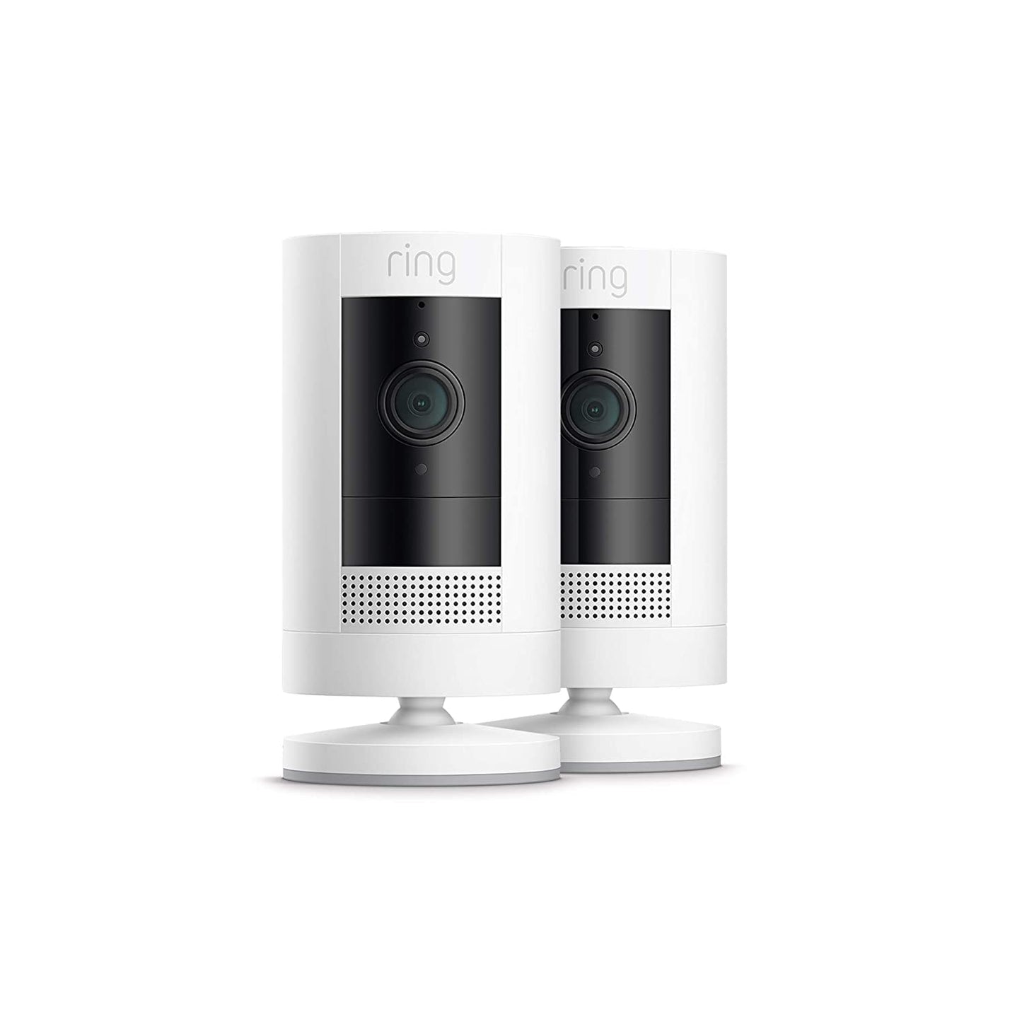 Ring Stick Up Cam Battery | Weather-Resistant Outdoor Camera, Live View, Color Night Vision, Two-way Talk, Motion alerts, Works with Alexa | White