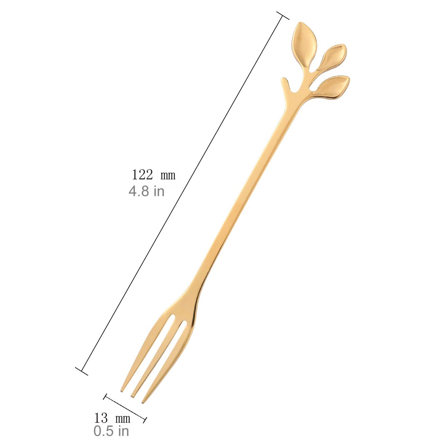 Lot de 10 cuillères à café à long manche en acier inoxydable doré, cuillères à mélanger pour cocktails à la crème glacée (doré) 