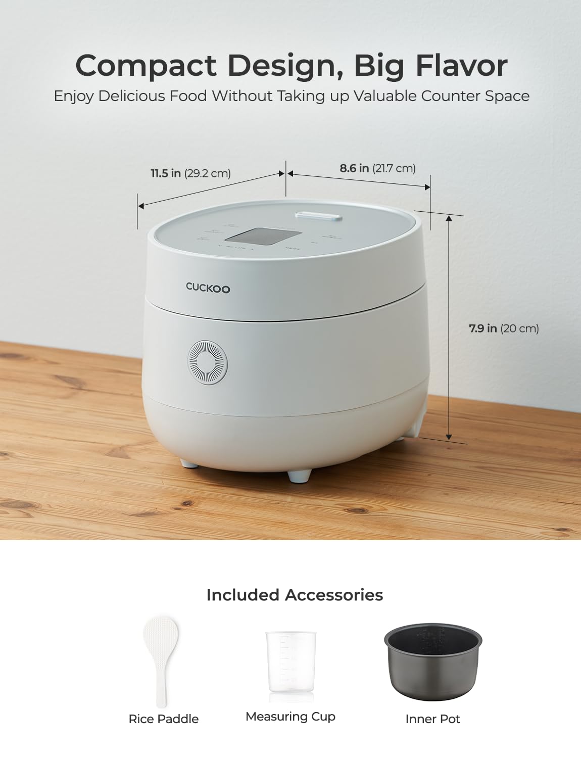 Rice Cooker 6 Cup Uncooked / 12 Cup Cooked, Fuzzy Logic, Delay Timer, Keep Warm, Steamer, Non-Stick Pot, Gray (CR-0675FG) – Gently Used