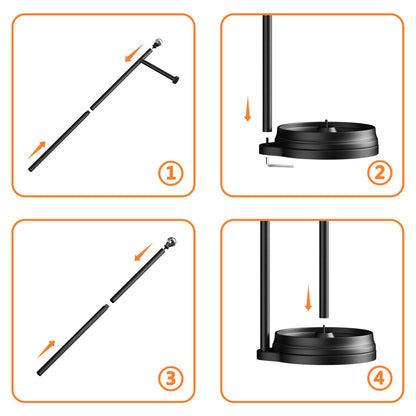 Weighted Freestanding Toilet Paper Holder – Metal Bathroom Stand with Crystal Accent