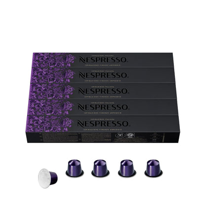 Nespresso Inspired Ispirazione Espresso Set (50 Capsules – Compatible with Original Line