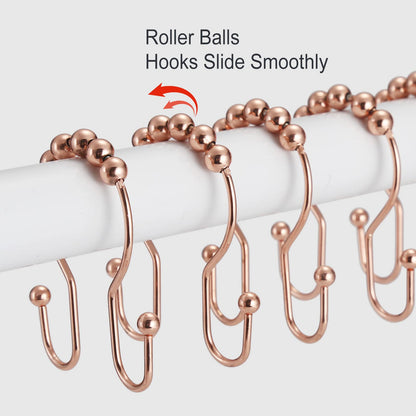 2-Pack Shower Curtain Hooks –12-Piece Each