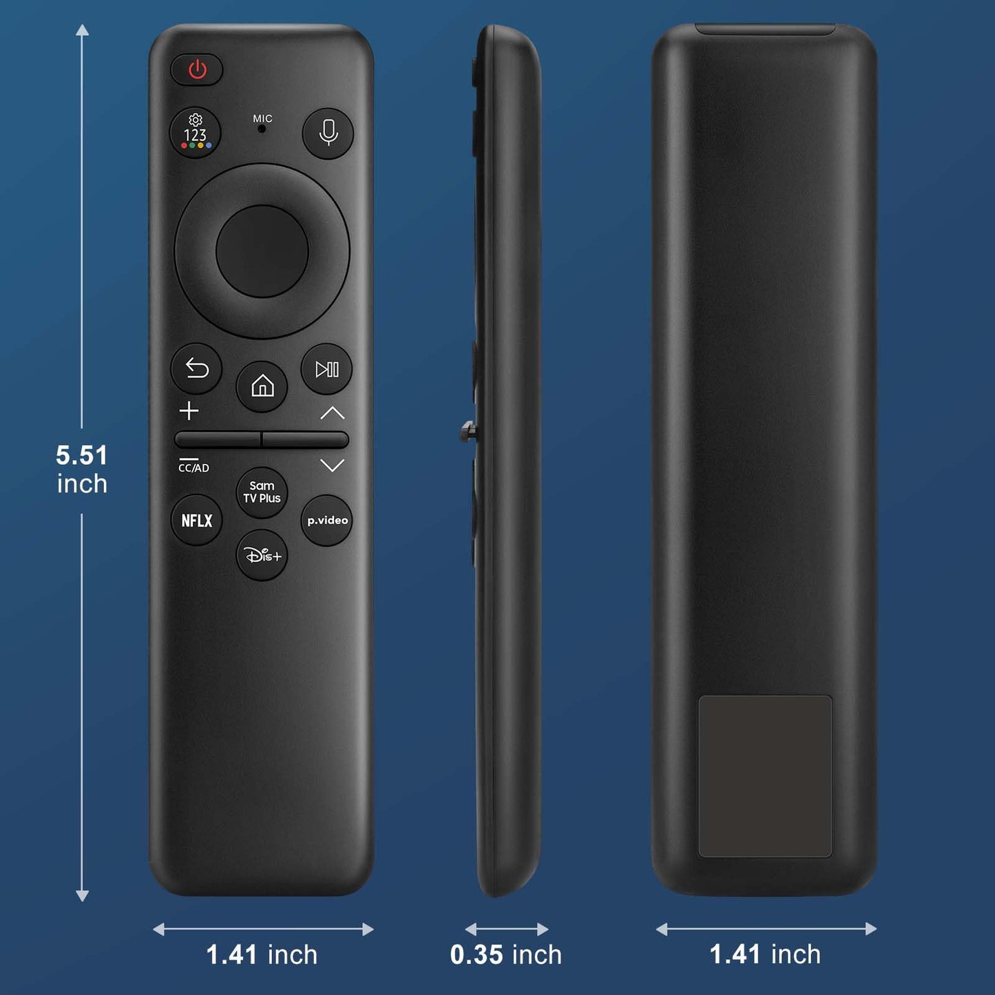 Universal Rechargeable Voice Remote for Samsung, LG & VIZIO Smart TVs