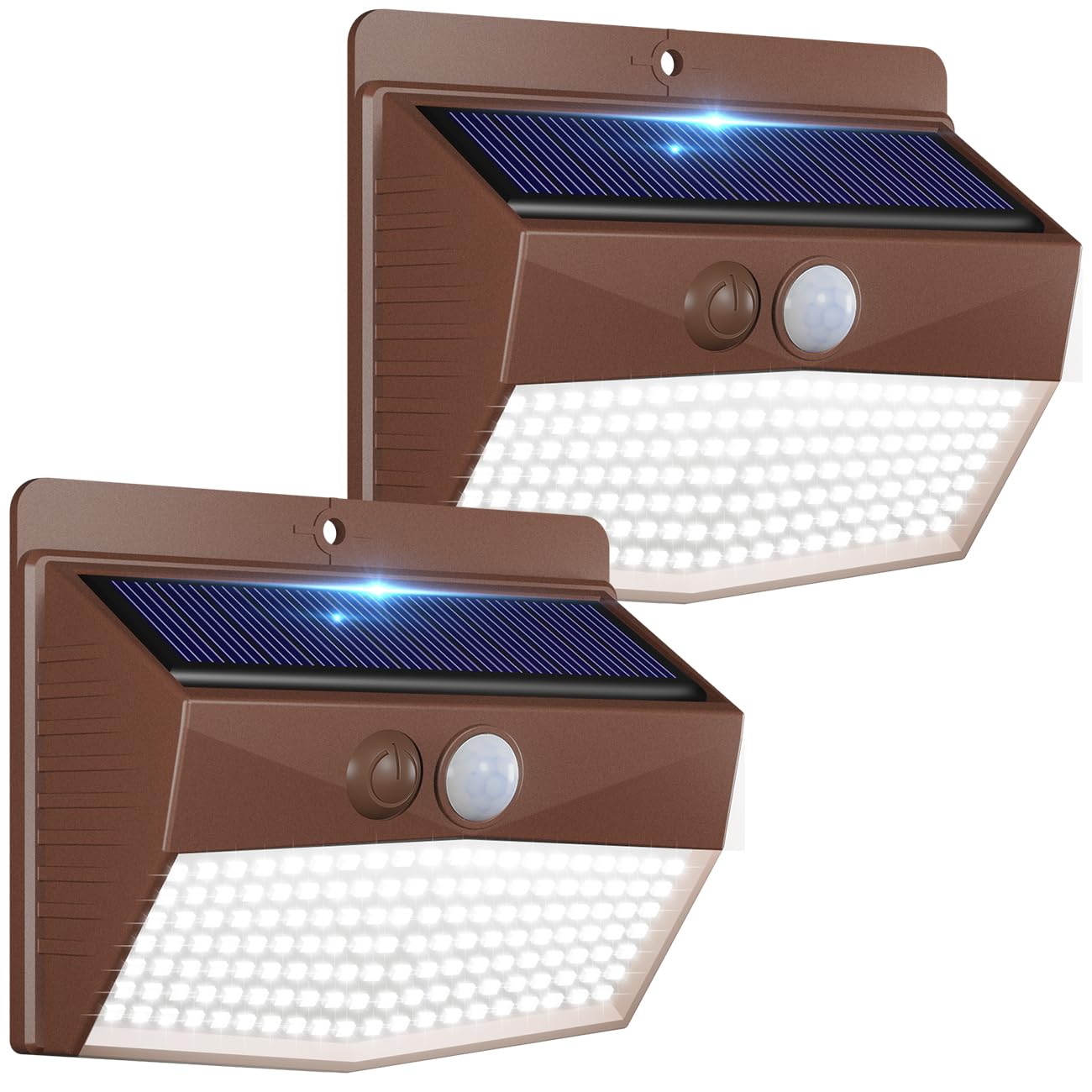 2-Pack Solar Security Lights – Motion Sensor, Waterproof