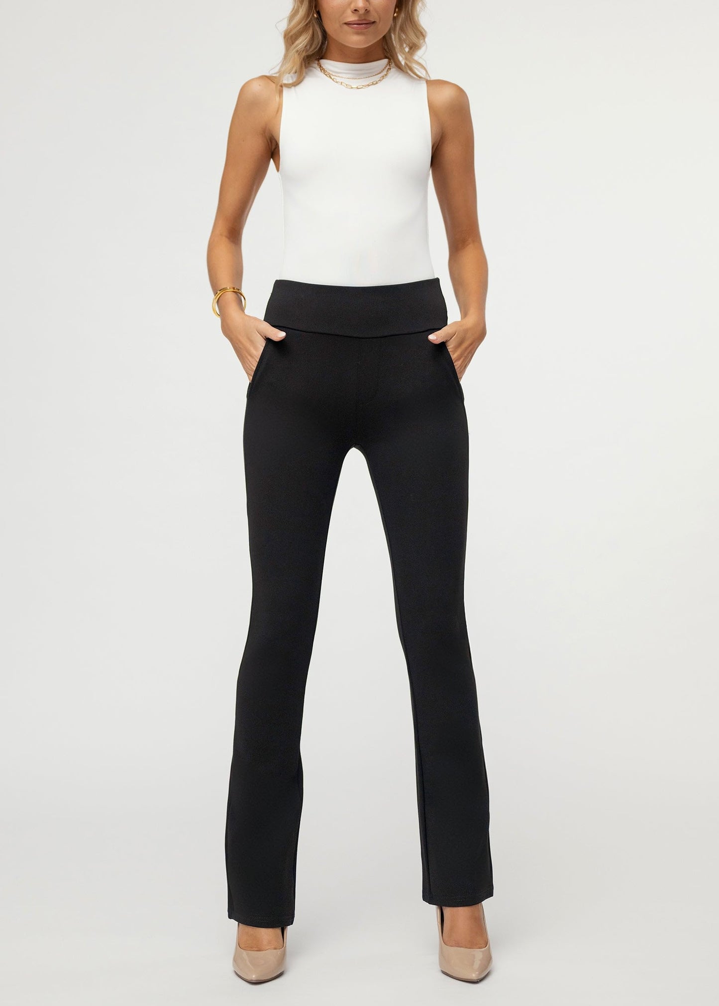 Pantalon habillé Conceited pour femme - Extensible - Contrôle du ventre - Confort toute la journée - Pantalon pour femme en taille standard et grande