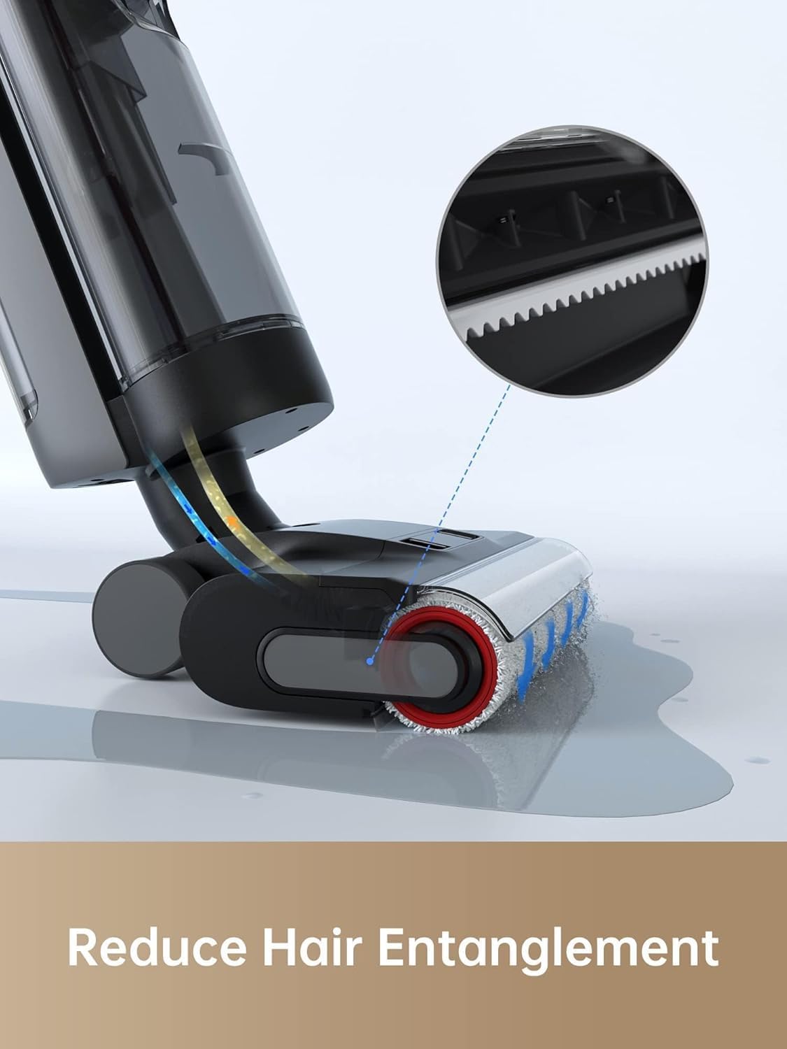 DREAME H12 PRO Wet Dry Vacuum Cleaner, Cordless Vacuum Mop All in One, Smart Floor Cleaner for Hard Floor, One-Step Edge to Edge Cleaning with Hot Air Drying