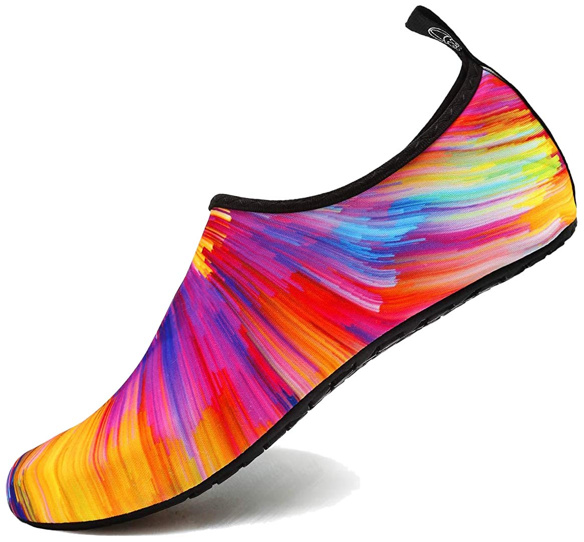 VIFUUR Wassersportschuhe Barfuß Schnelltrocknende Aqua-Yoga-Socken Slip-on für Männer Frauen