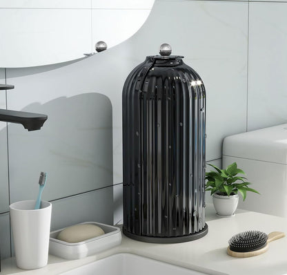 Multi-Use Bathroom Caddy, Dustproof Rotating Organizer with Cover