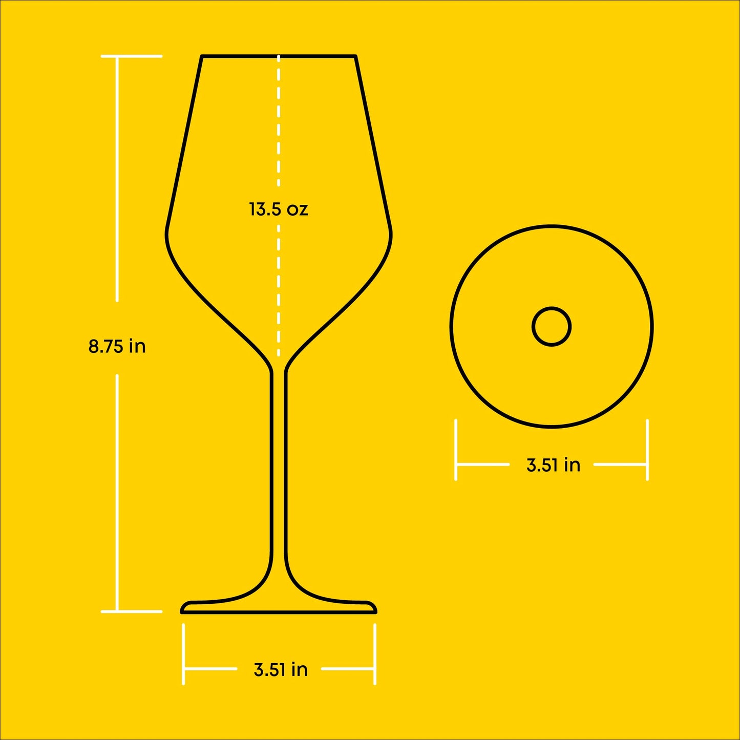 Verres à vin rouge italien JoyJolt Layla, lot de 4, 17 oz, transparents – Fabriqués en Europe 