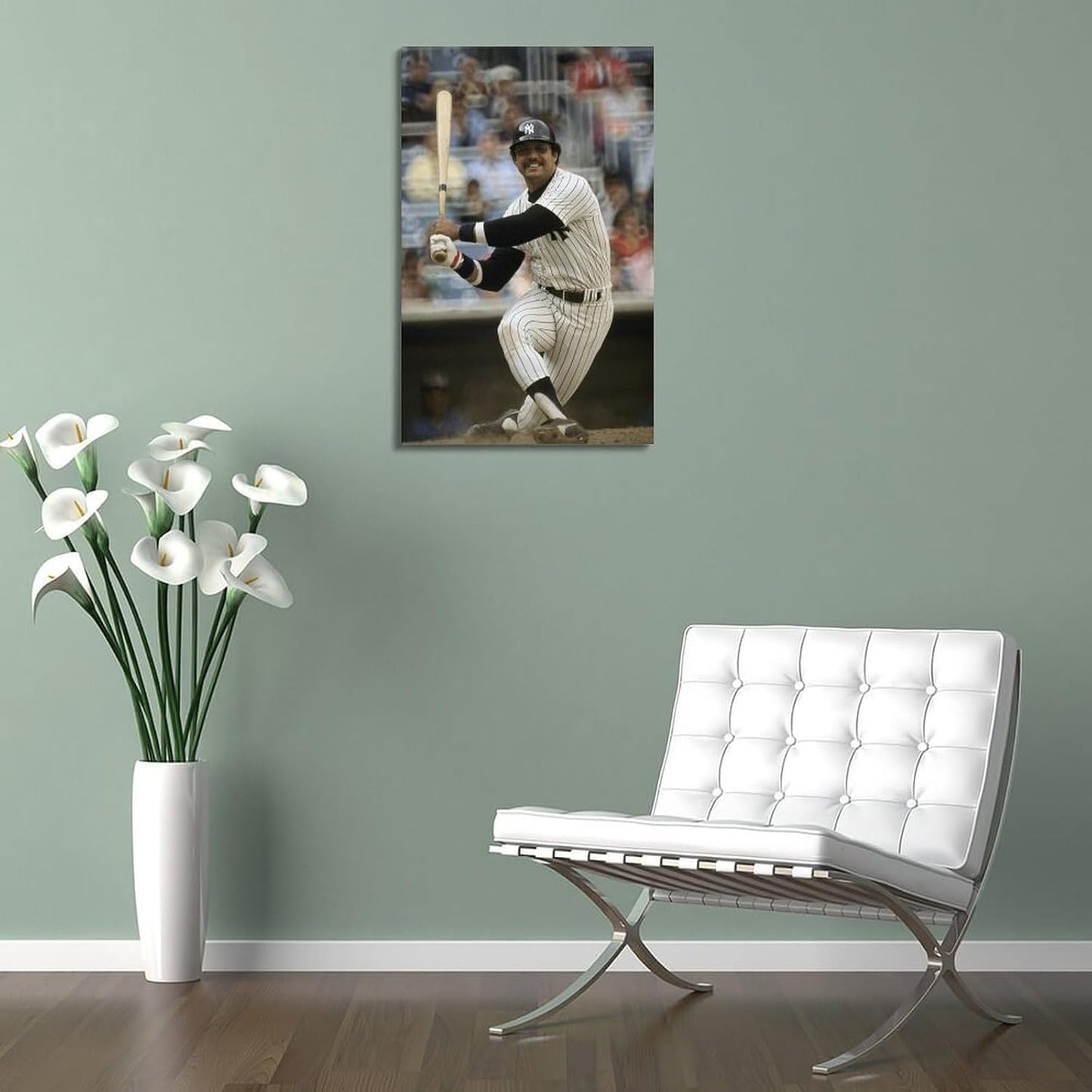 lurouya Reggie Jackson Baseball Player Poster Poster Album Cover Posters for Bedroom Wall Art Canvas Posters Music Album Cover Poster 08x12inch(20x30cm) Frame-style