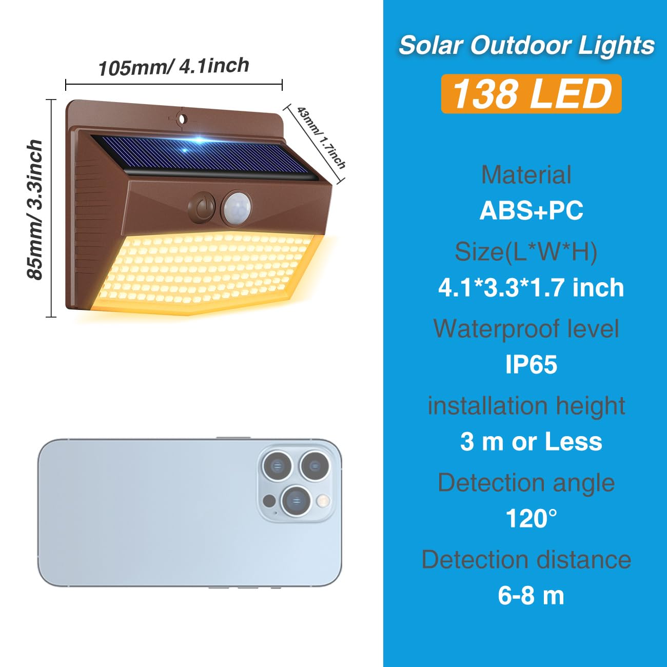 2-Pack Solar Security Lights – Motion Sensor, Waterproof